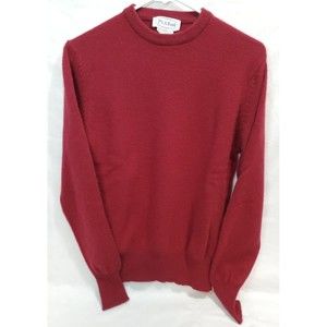 Vintage Jos. A. Bank Womens Caahmere Sweater Wine Red Size L See Measurements